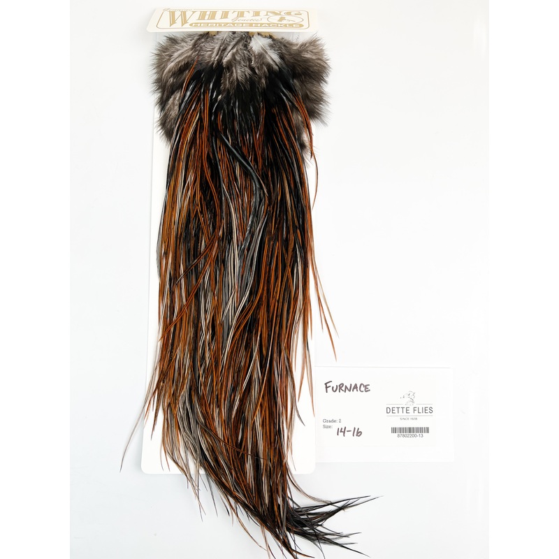 Furnace – Whiting Heritage Hackle Rooster Saddle – Grade 2