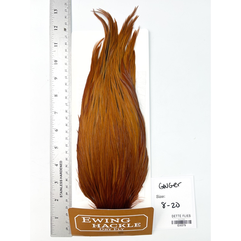 Ginger – Ewing Dry Fly Rooster Cape (379)