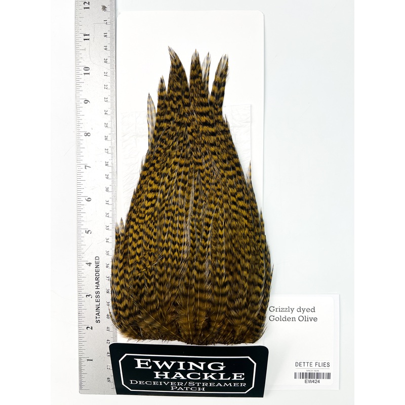 Grizzly dyed Golden Olive – Ewing Deceiver Patch (424)