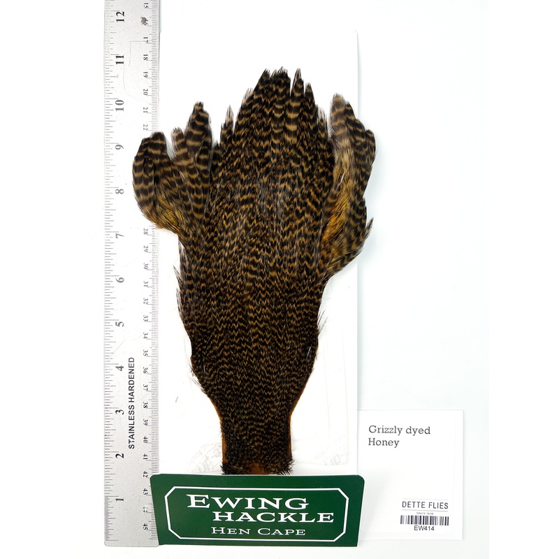 Grizzly dyed Honey – Ewing Hen Cape (414)