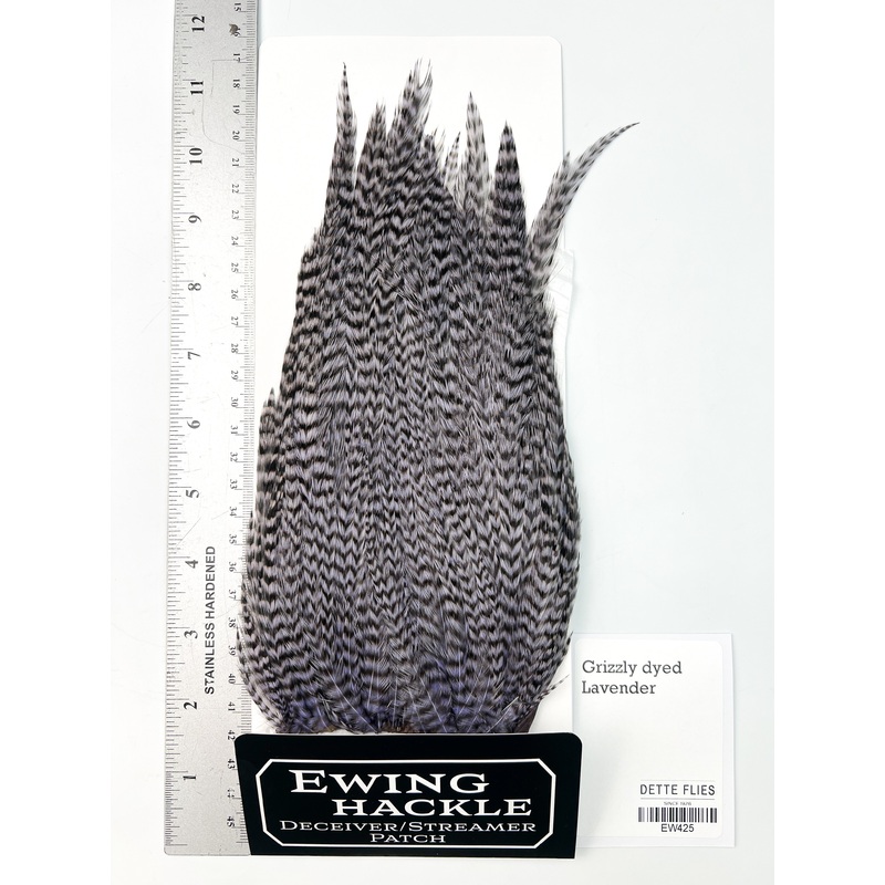 Grizzly dyed Lavender – Ewing Deceiver Patch (425)