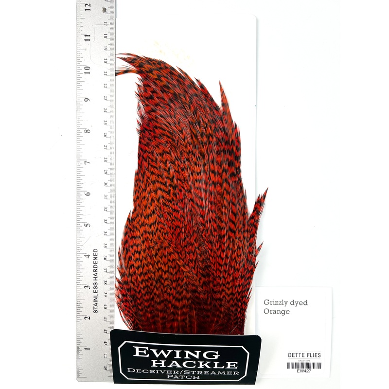 Grizzly dyed Orange – Ewing Deceiver Patch (427)