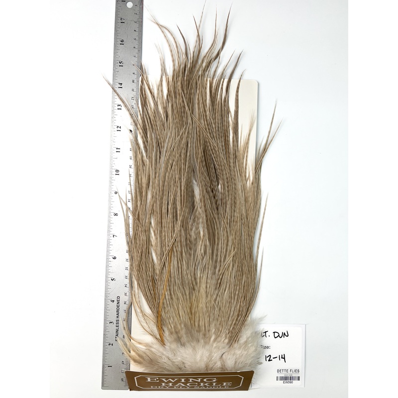 Light Dun – Ewing Dry Fly Rooster Saddle (390)