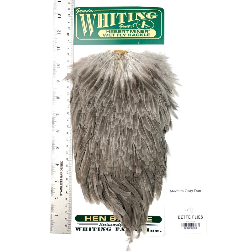 Medium Gray Dun – Whiting Hebert Hen Saddle