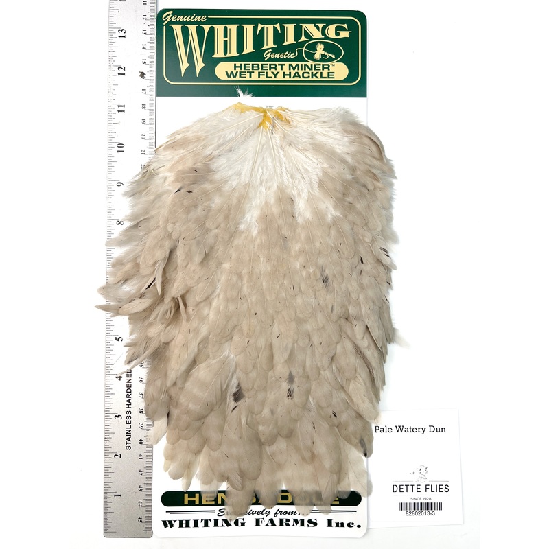 Pale Watery Dun – Whiting Hebert Hen Saddle