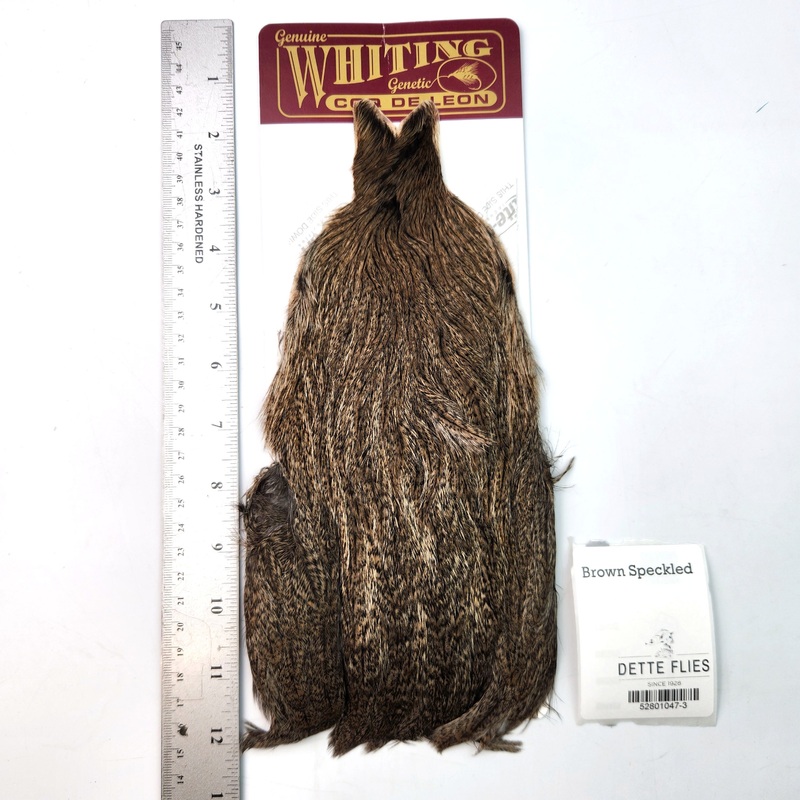 Brown Speckled – Whiting Coq de Leon Hen Cape (#3)