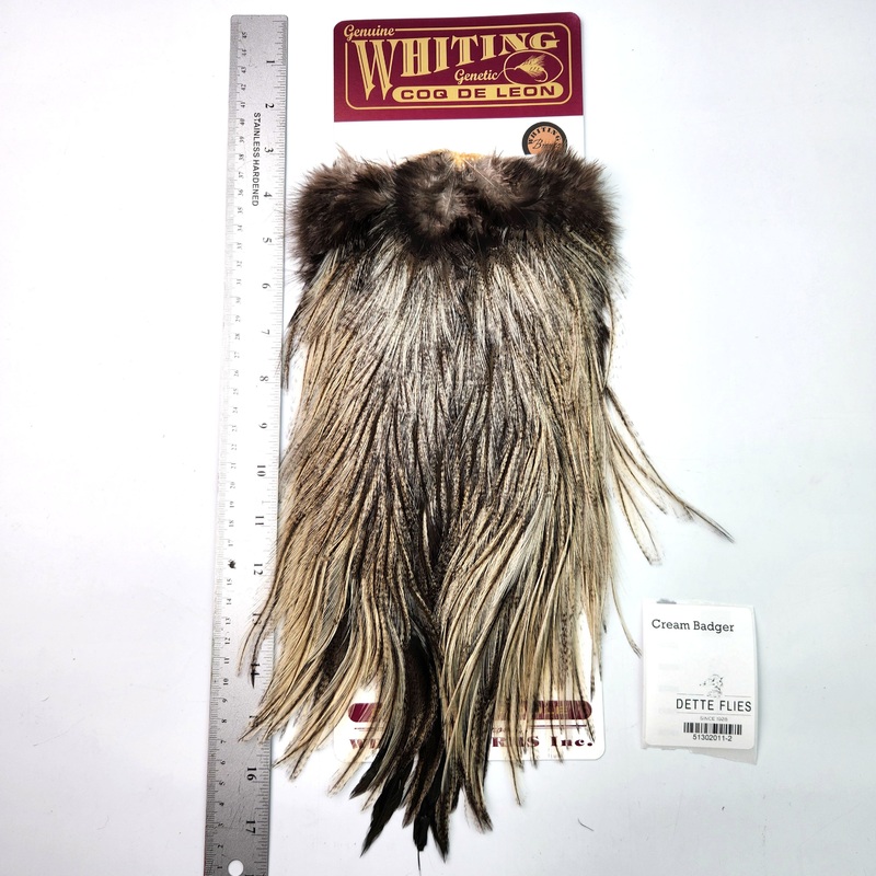 Cream Badger – Whiting Coq de Leon Rooster Saddle | Bronze Grade (#2)