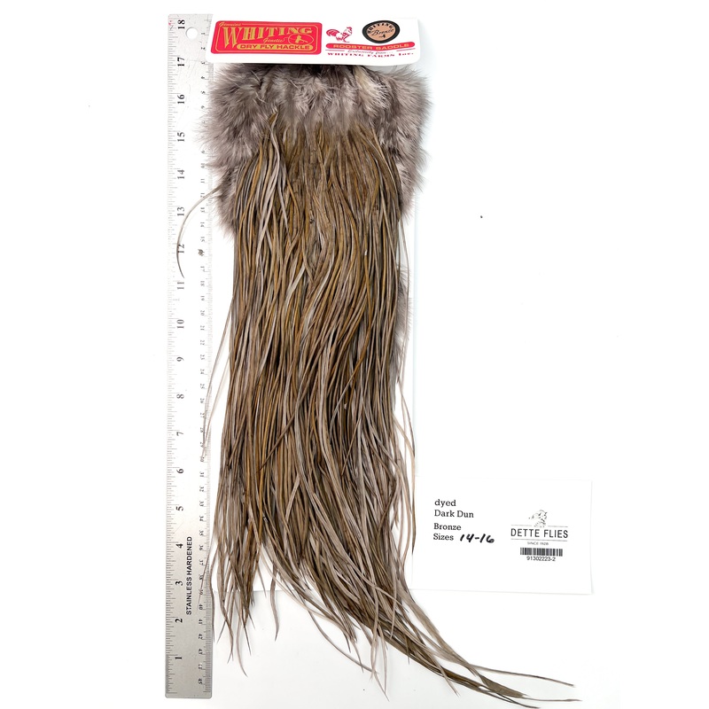 dyed Dark Dun – Whiting Line Rooster Saddle – Bronze Grade