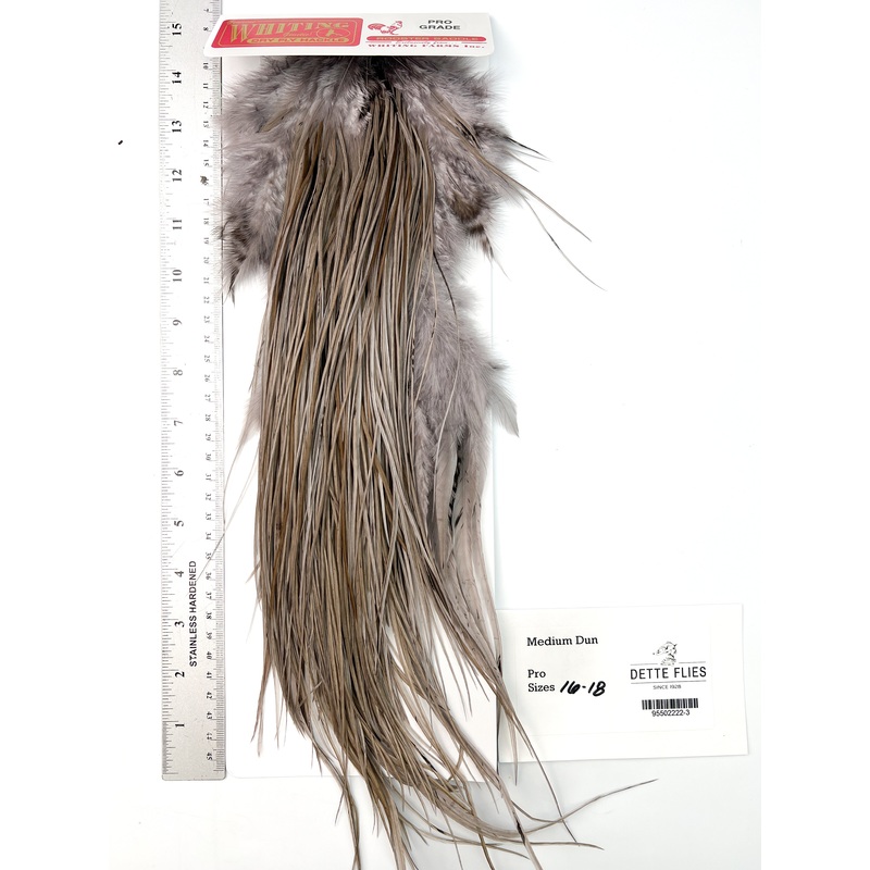 dyed Medium Dun – Whiting Line Rooster Saddle – Pro Grade