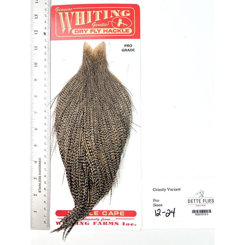 Grizzly Variant – Whiting Line Rooster Cape – Pro Grade