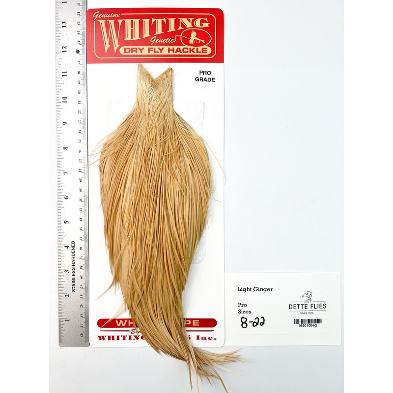 Light Ginger – Whiting Line Rooster Cape – Pro Grade