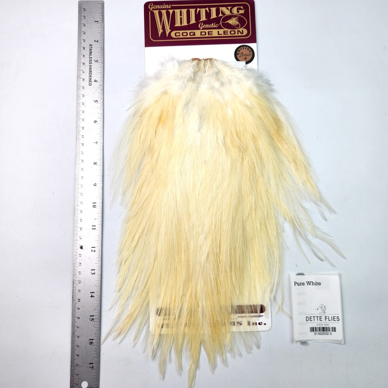 Pure White – Whiting Coq de Leon Rooster Saddle | Bronze Grade