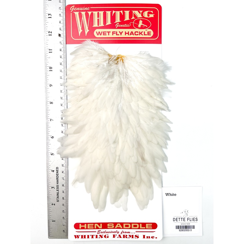 White – Whiting Line Hen Saddle