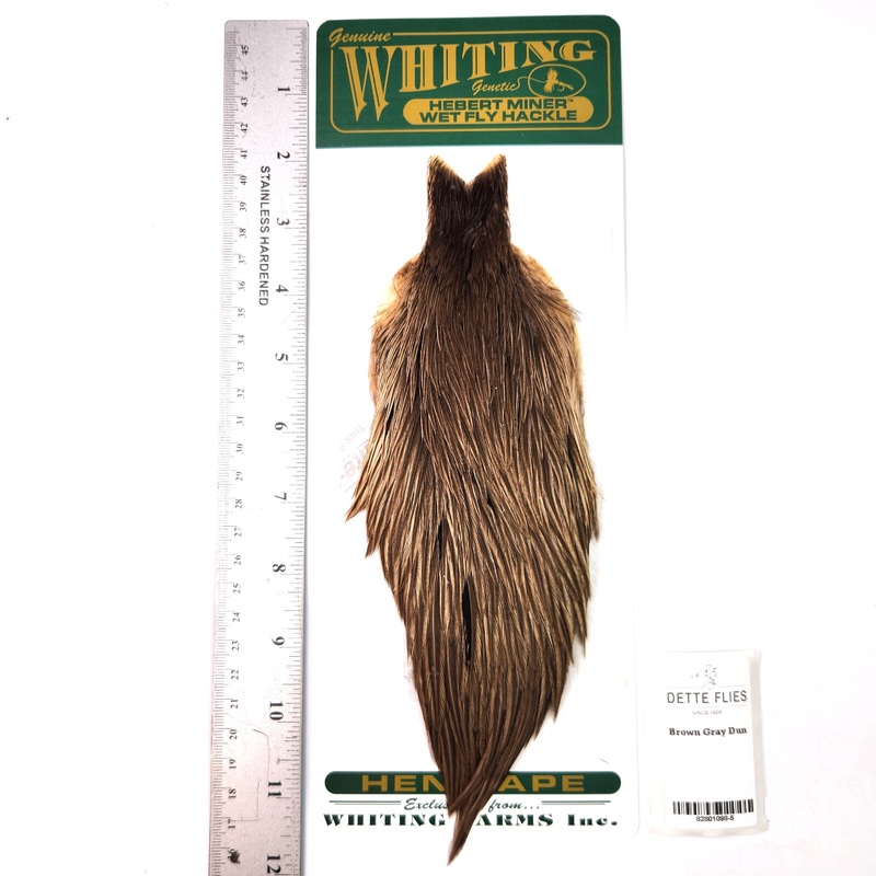 Brown Gray Dun – Whiting Hebert Hen Cape (#5)