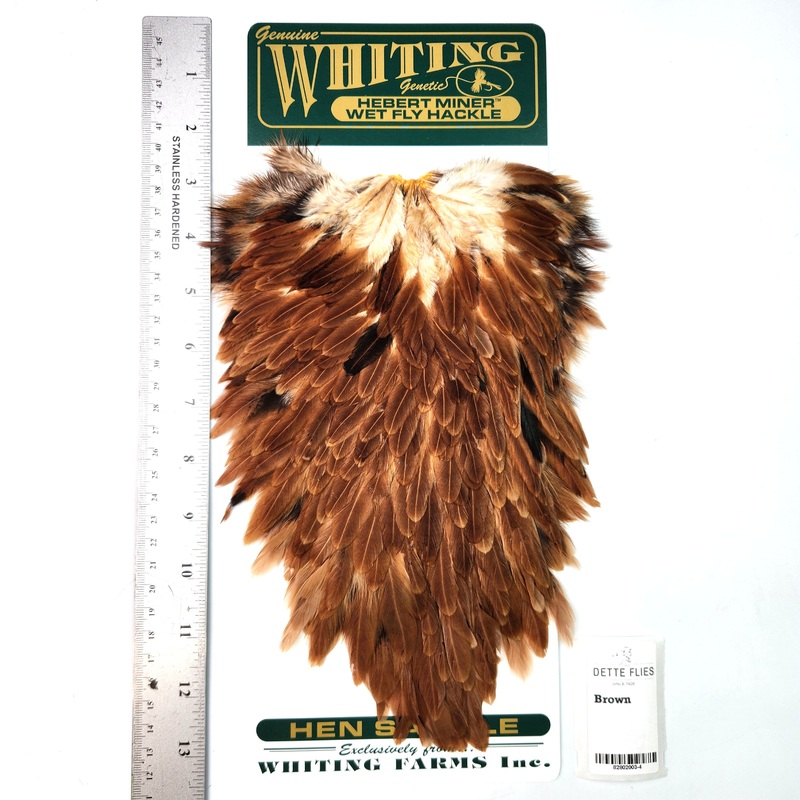 Brown – Whiting Hebert Hen Saddle (#4)