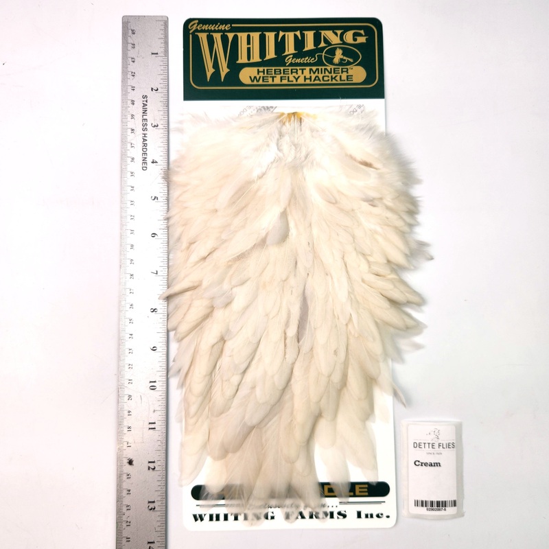 Cream – Whiting Hebert Hen Saddle (#5)