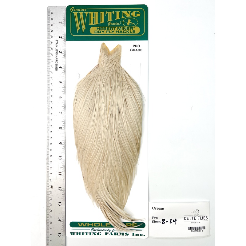 Cream – Whiting Hebert Rooster Cape | Pro Grade (#3)