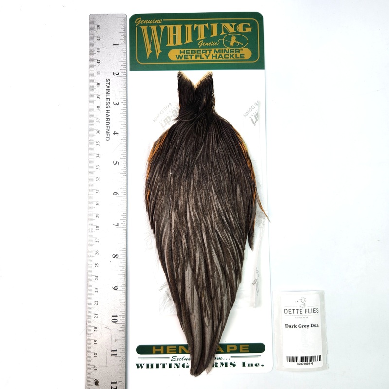 Dark Gray Dun – Whiting Hebert Hen Cape (#6)