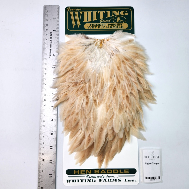 Light Ginger – Whiting Hebert Hen Saddle (#4)