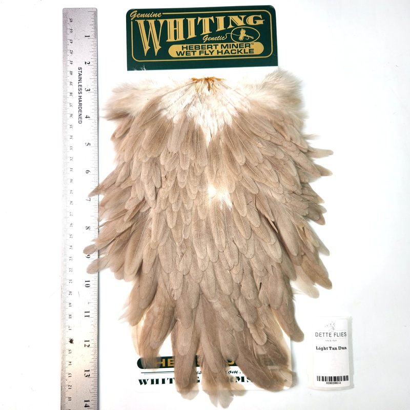 Light Tan Dun – Whiting Hebert Hen Saddle (#3)