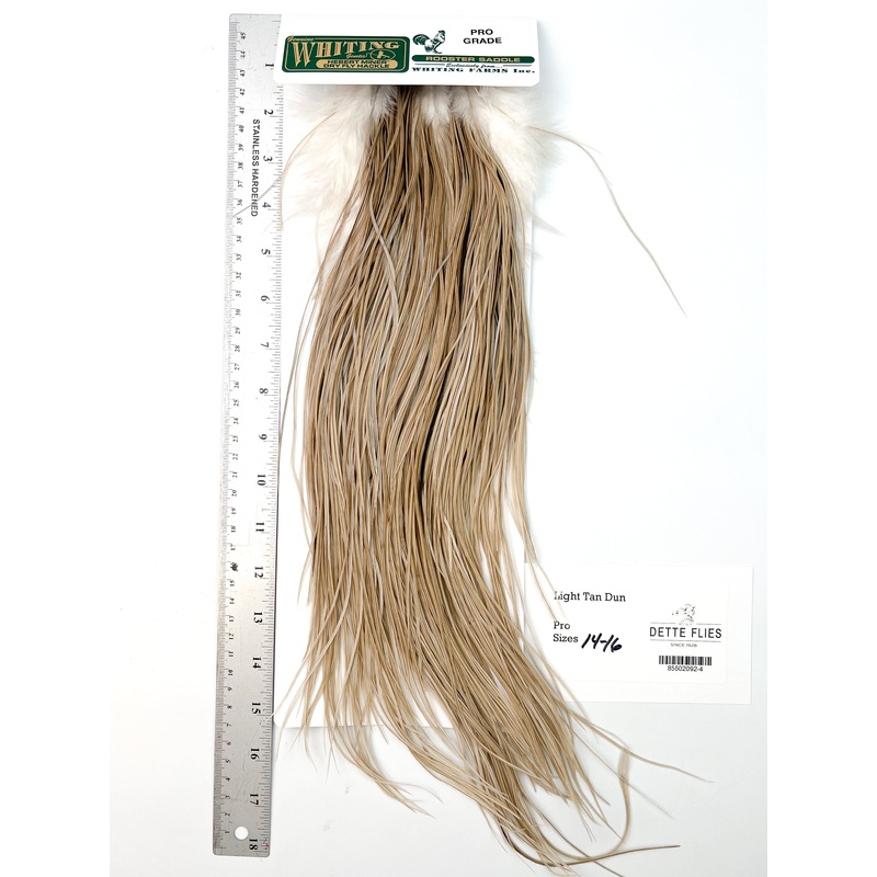 Light Tan Dun – Whiting Hebert Rooster Saddle | Pro Grade (#4)