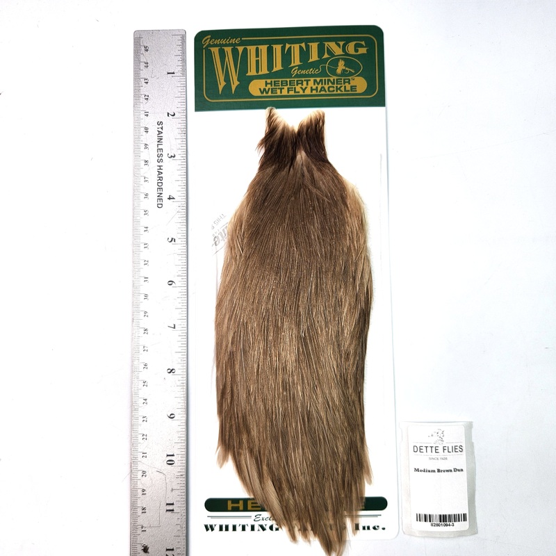 Medium Brown Dun – Whiting Hebert Hen Cape (#3)