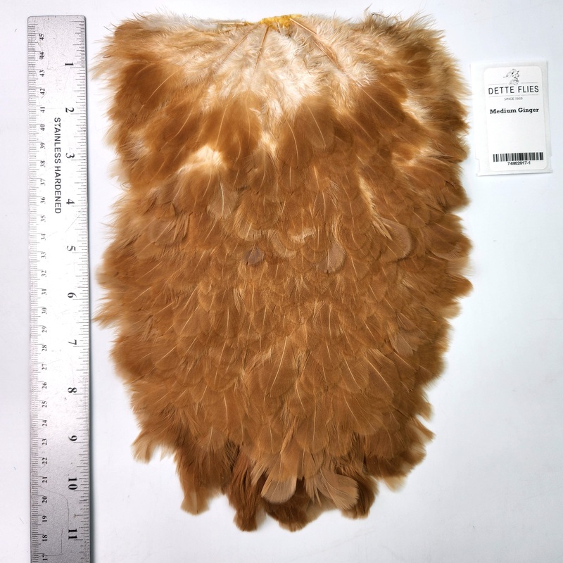 Medium Ginger – Whiting 4B Hen Saddle (#1)