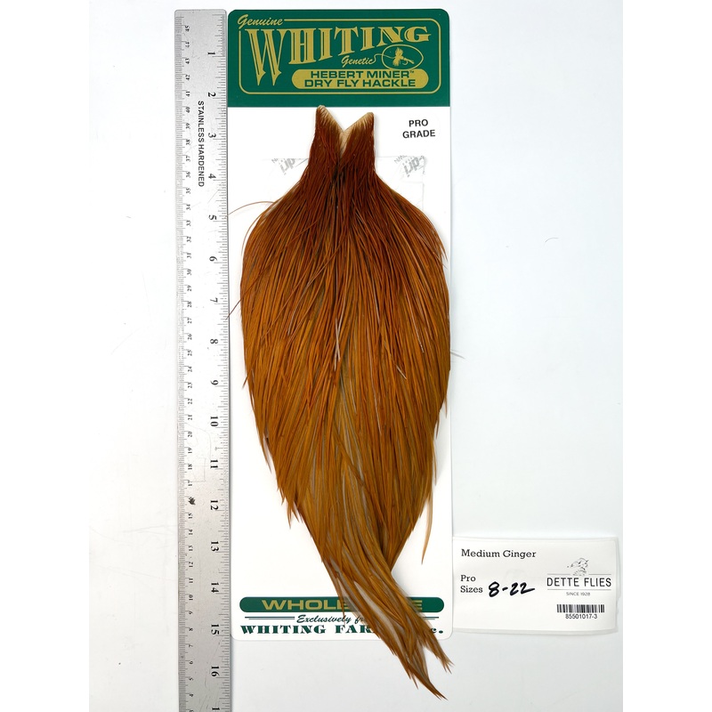 Medium Ginger – Whiting Hebert Rooster Cape | Pro Grade (#3)