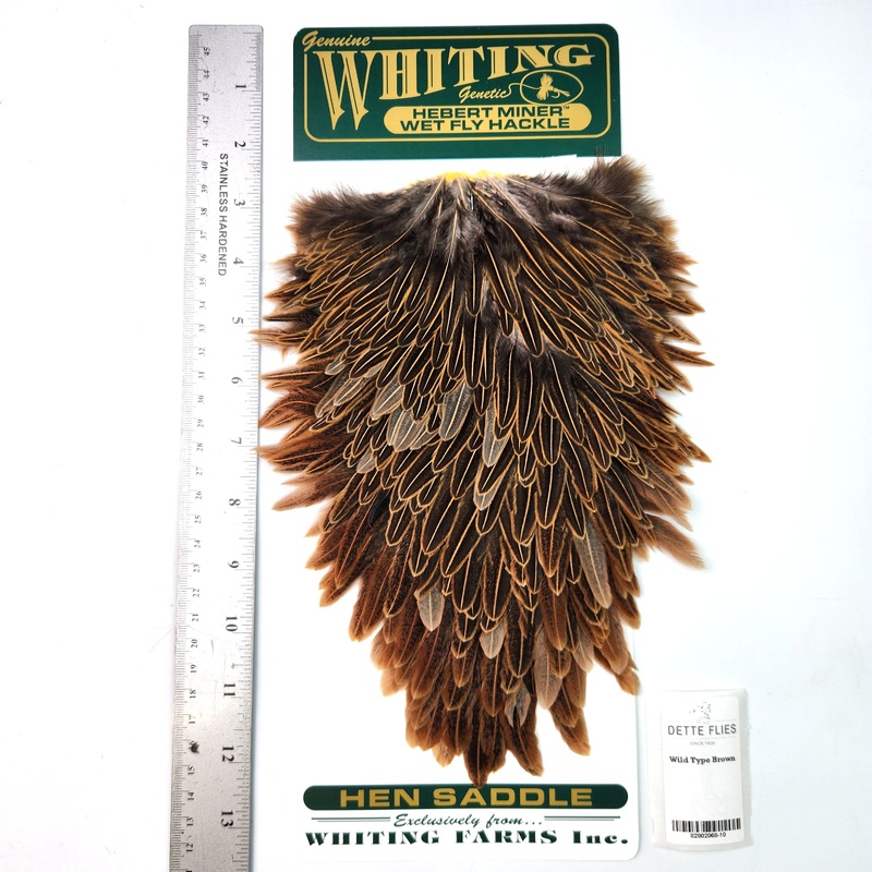 Wild Type Brown – Whiting Hebert Hen Saddle (#10)