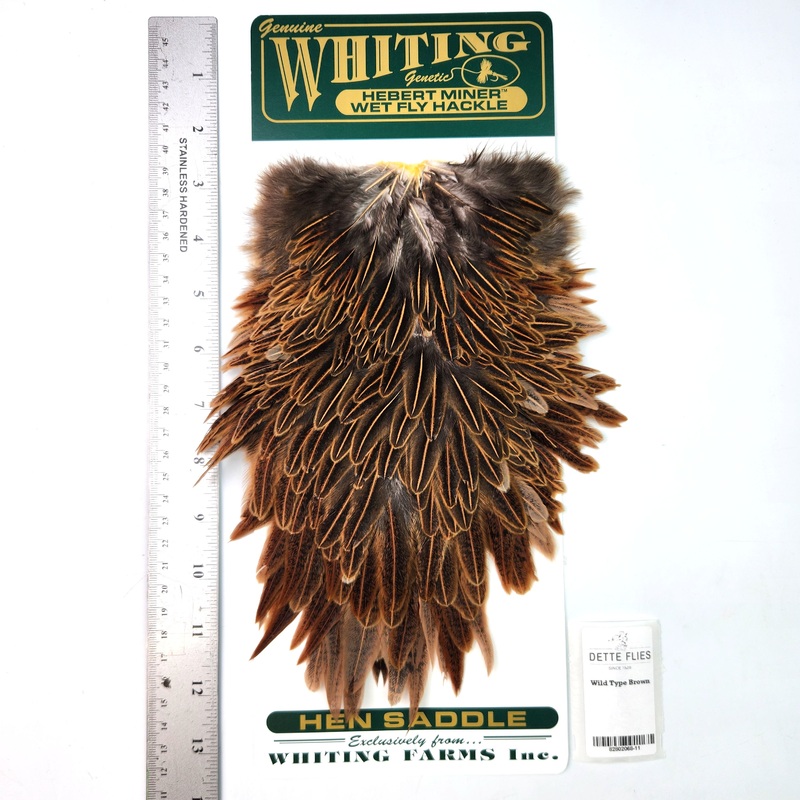 Wild Type Brown – Whiting Hebert Hen Saddle (#11)