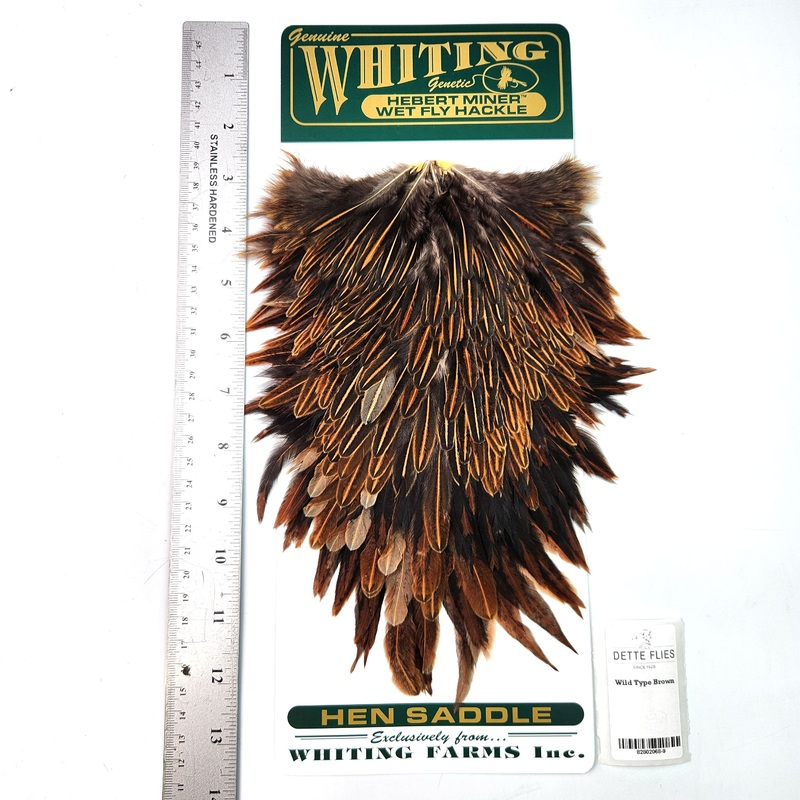Wild Type Brown – Whiting Hebert Hen Saddle (#9)