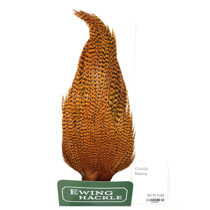 Grizzly dyed Honey – Ewing Rooster Cape (587)