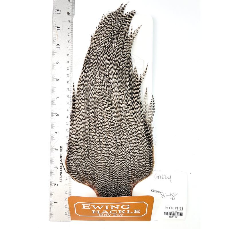 Grizzly – Ewing Dry Fly Rooster Cape (499)