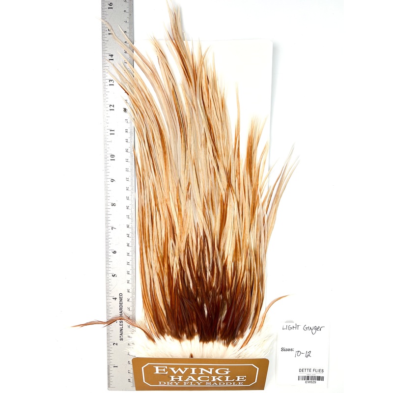 Light Ginger – Ewing Dry Fly Rooster Saddle (529)