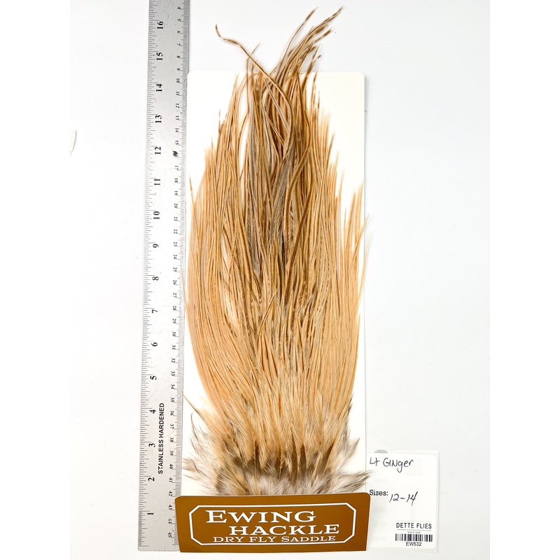 Light Ginger – Ewing Dry Fly Rooster Saddle (532)
