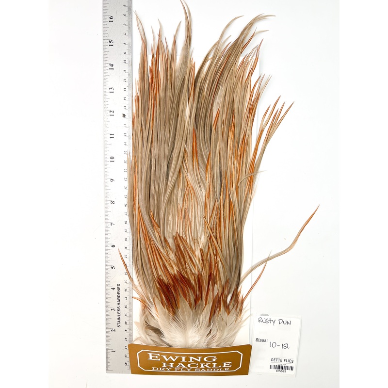 Rusty Dun – Ewing Dry Fly Rooster Saddle (523)