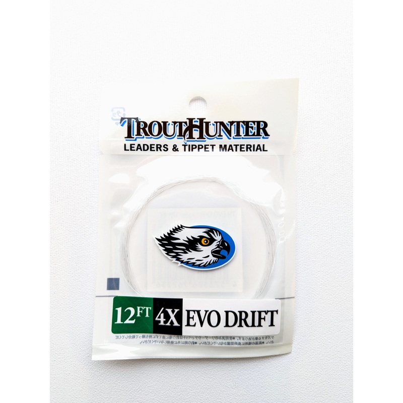 Trout Hunter EVO Drift Leader|9′ 3X|9′ 4X|9′ 5X|9′ 6X|12′ 3X|12′ 4X|12′ 5X|12′ 6X|Without|With