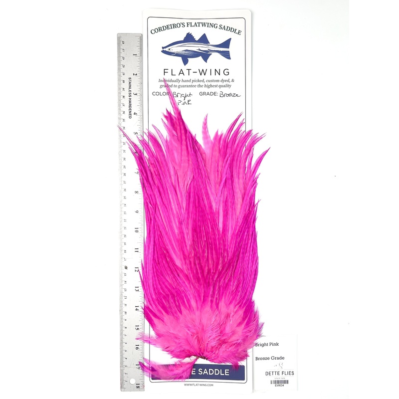 Bright Pink – Ewing x Cordeiro’s Flatwing Saddle – Bronze (#634)