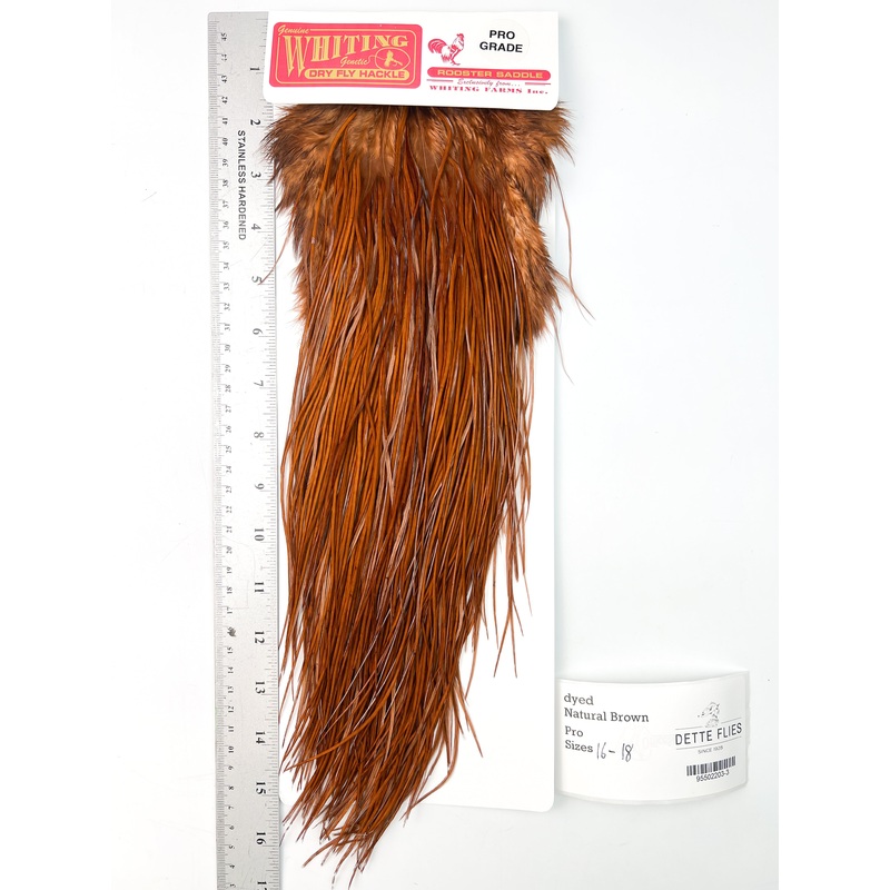 dyed Brown – Whiting Line Rooster Saddle – Pro Grade (#3)