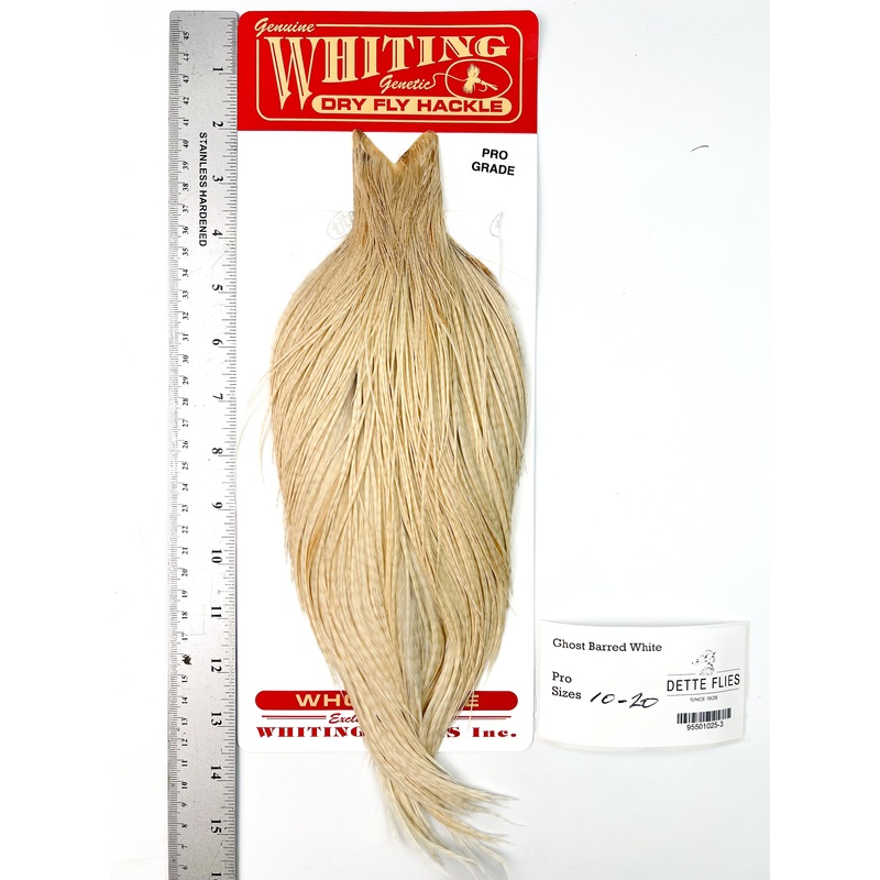 Ghost Barred White – Whiting Line Rooster Cape – Pro Grade (#3)