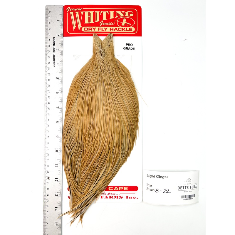 Light Ginger – Whiting Line Rooster Cape – Pro Grade (#4)