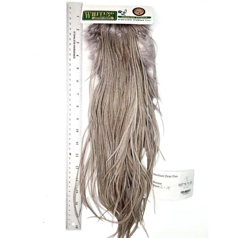 Medium Gray Dun – Whiting Hebert Rooster Saddle | Bronze Grade (#5)