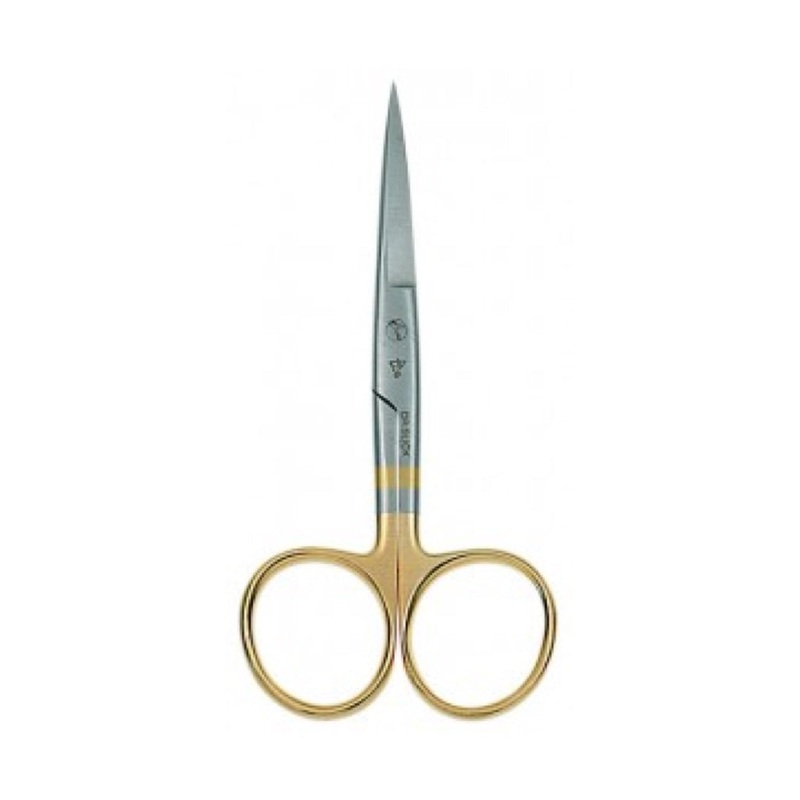 Dr. Slick Hair Scissor|4″, Gold Loops, Straight (SH45G)