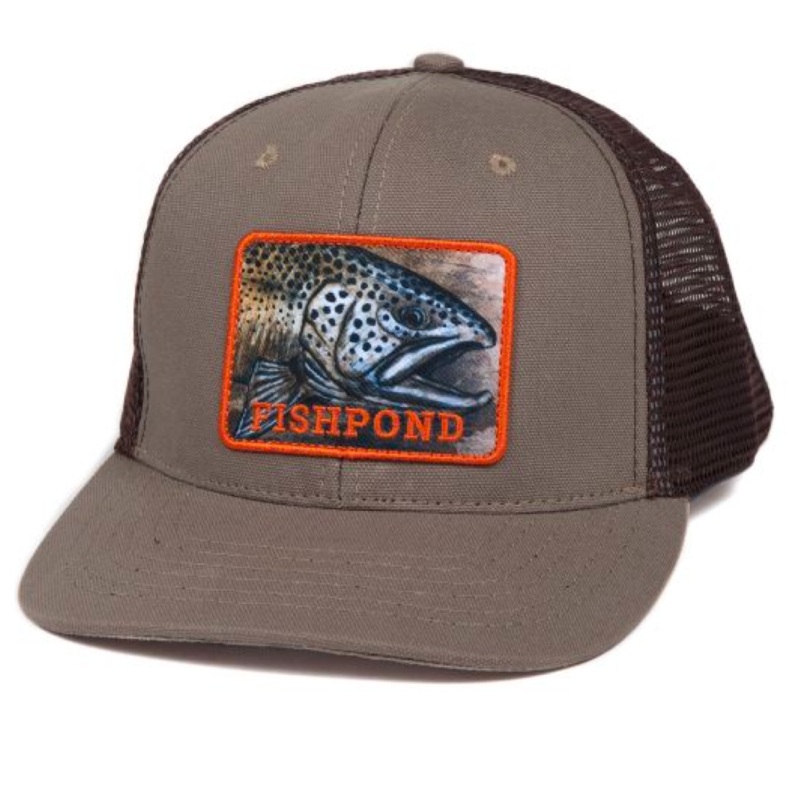 Fishpond Slab Trucker Hat – Sandstone/Brown