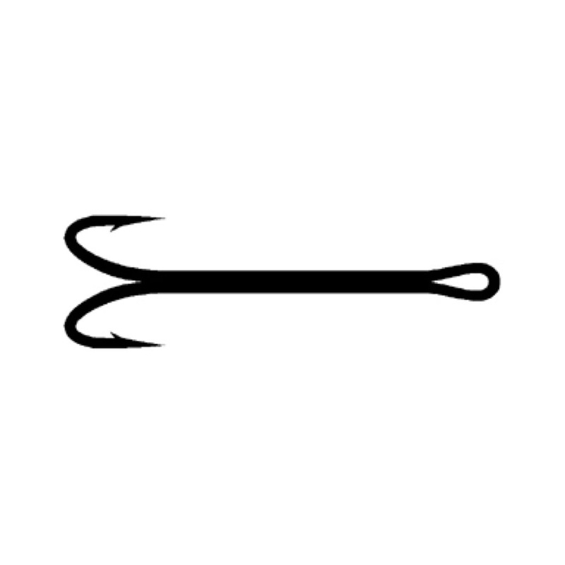 Daiichi 7131 Double Salmon Hook Black