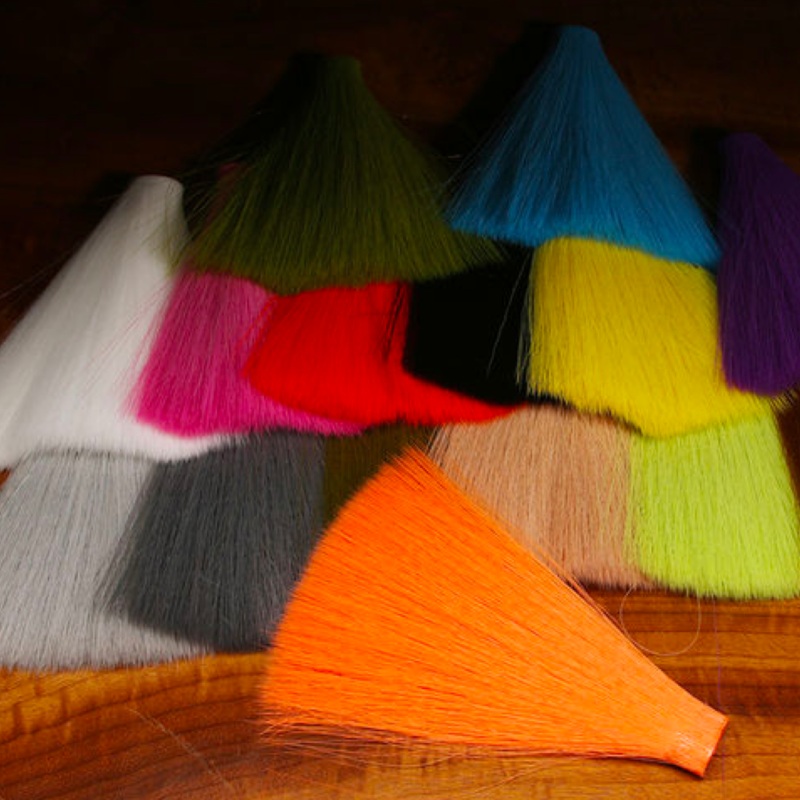 Fish Skull Faux Bucktail|Black (FAX 11)|Chartreuse (FAX 54)|Natural White (FAX 377)|Olive (FAX 263)|Yellow (FAX 383)