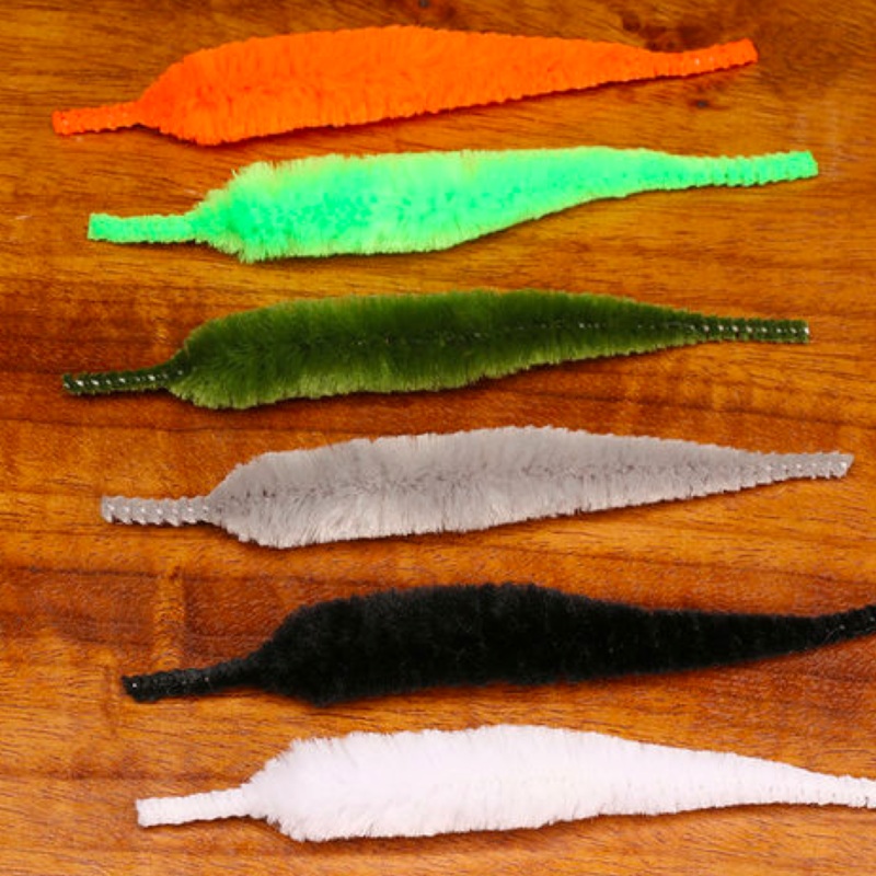 Mangum’s Original Dragon Tail|Black (MDT 11)|Fl. Orange (MDT 137)|Green Chartreuse (MDT 132)|White|Fl. Yellow (MDT 142)