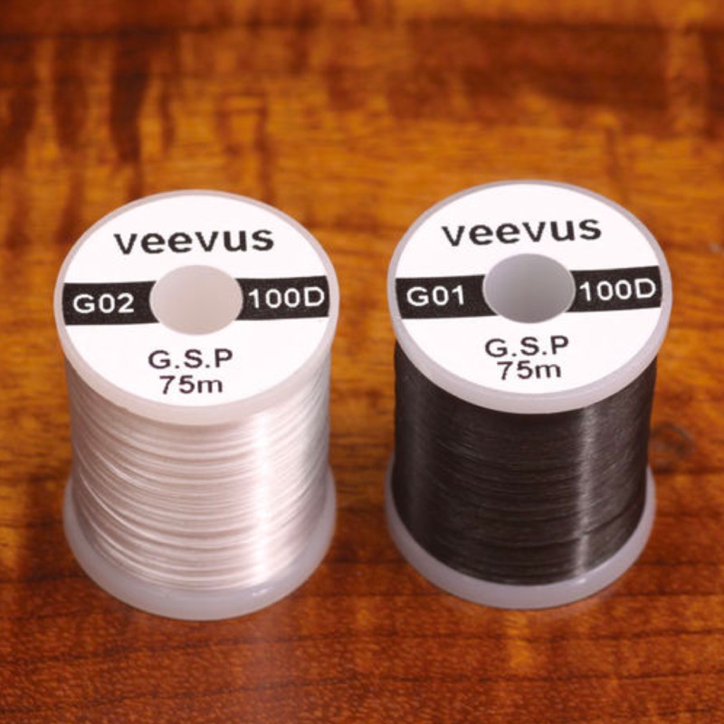 Veevus 100 Denier GSP Thread|Black (100G 11)|White (100G 377)