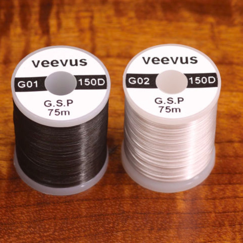 Veevus 150 Denier GSP Thread|Black (150G 11)|White (150G 377)
