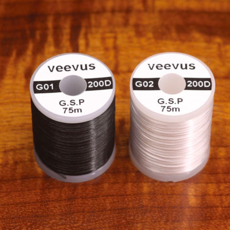 Veevus 200 Denier GSP Thread|Black (200G 11)|White (200G 377)